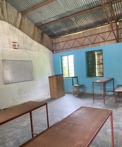 A classroom in the Gorkhe high school