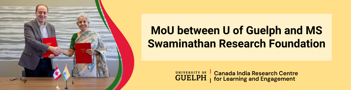 MoU between U of Guelph and MS Swaminathan Research Foundation