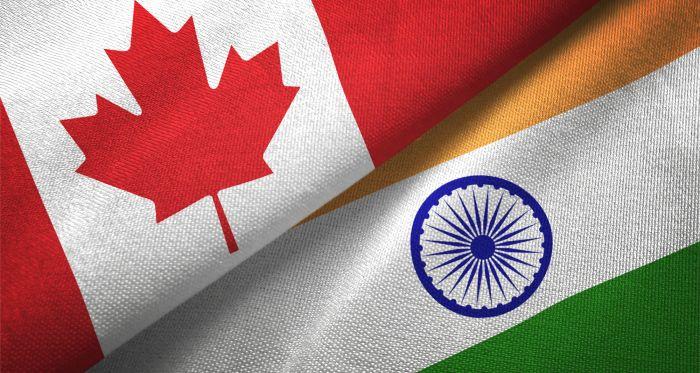 Canada and India flags